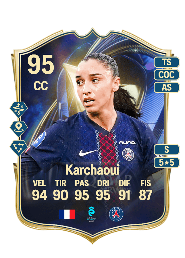 Sakina Karchaoui card