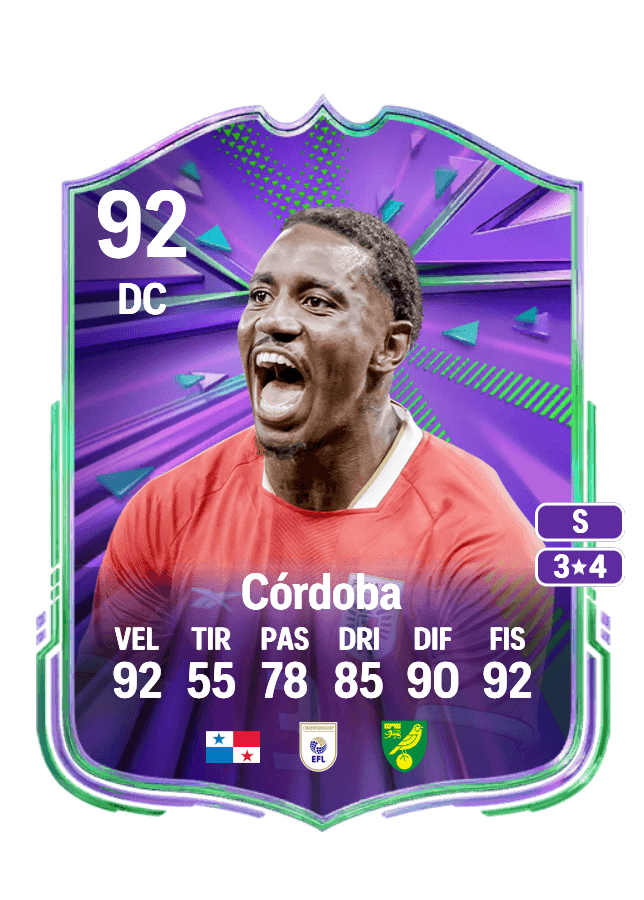 José Córdoba card