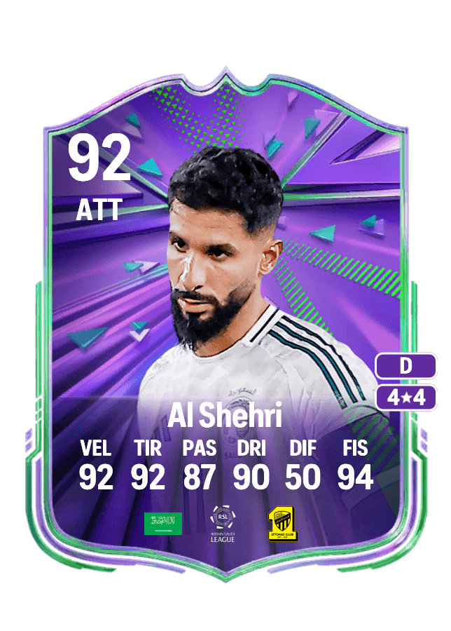 Saleh Al Shehri card