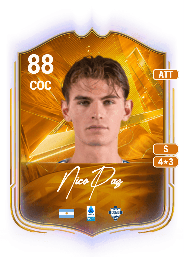 Nico Paz card