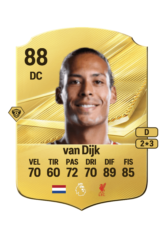 Virgil van Dijk card