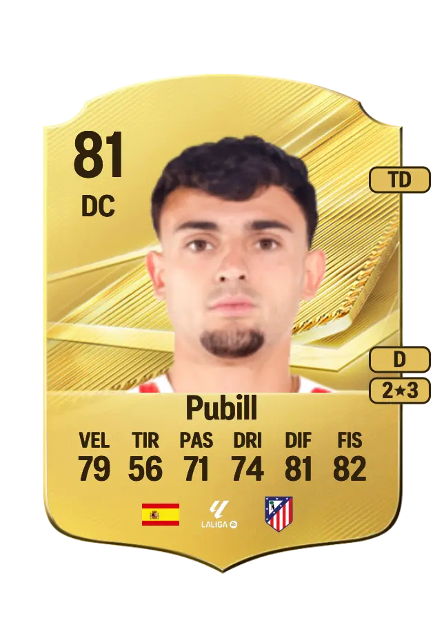 Pubill card