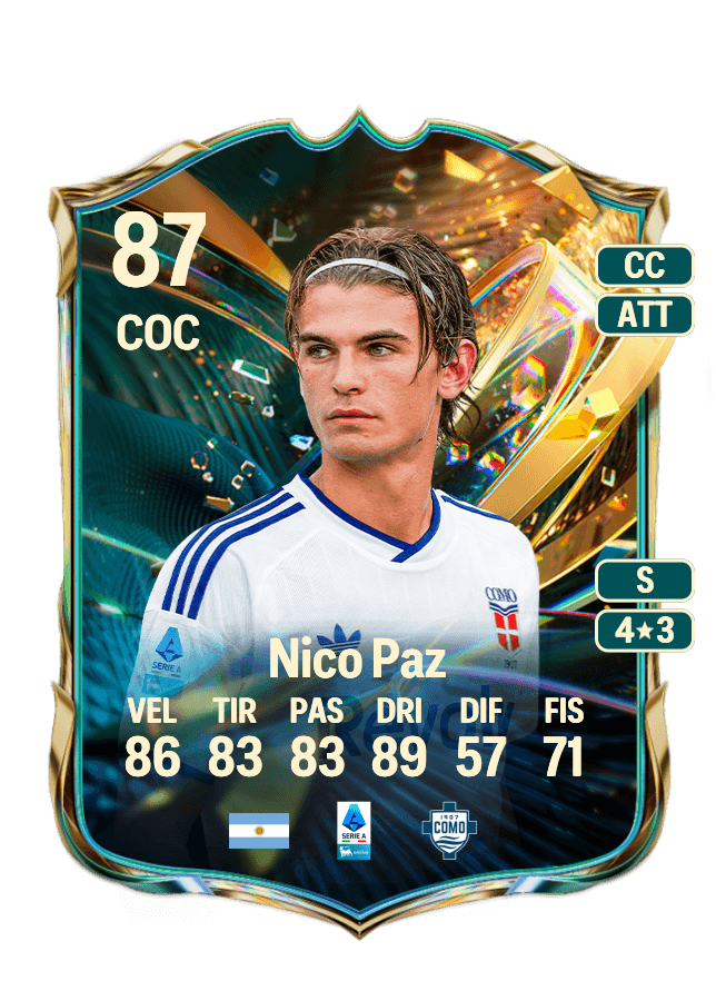 Nico Paz card