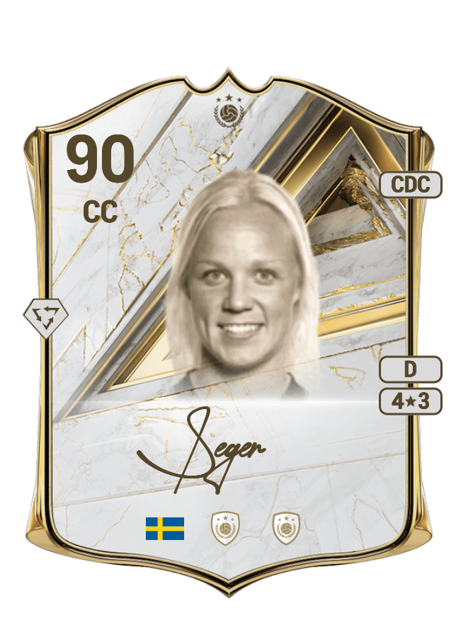 Caroline Seger card