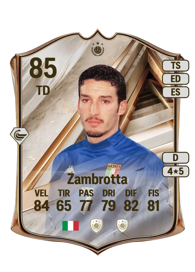 Gianluca Zambrotta card
