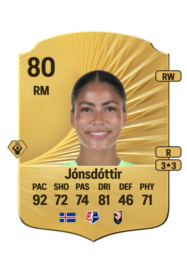 Sveindís Jane Jónsdóttir card