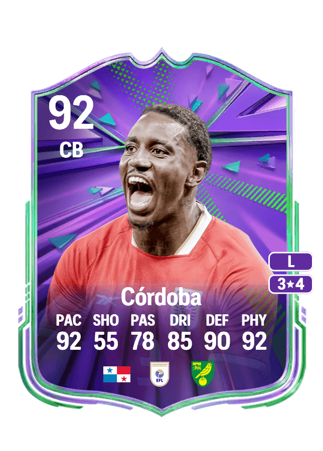 José Córdoba card