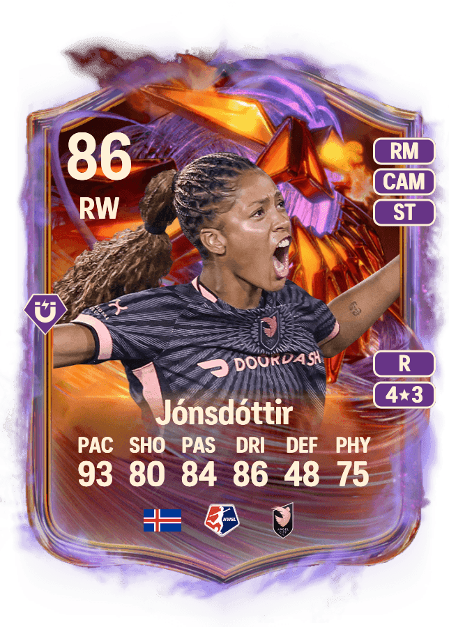 Sveindís Jane Jónsdóttir card