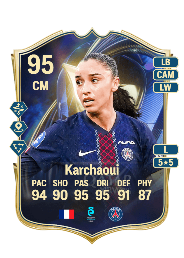 Sakina Karchaoui card