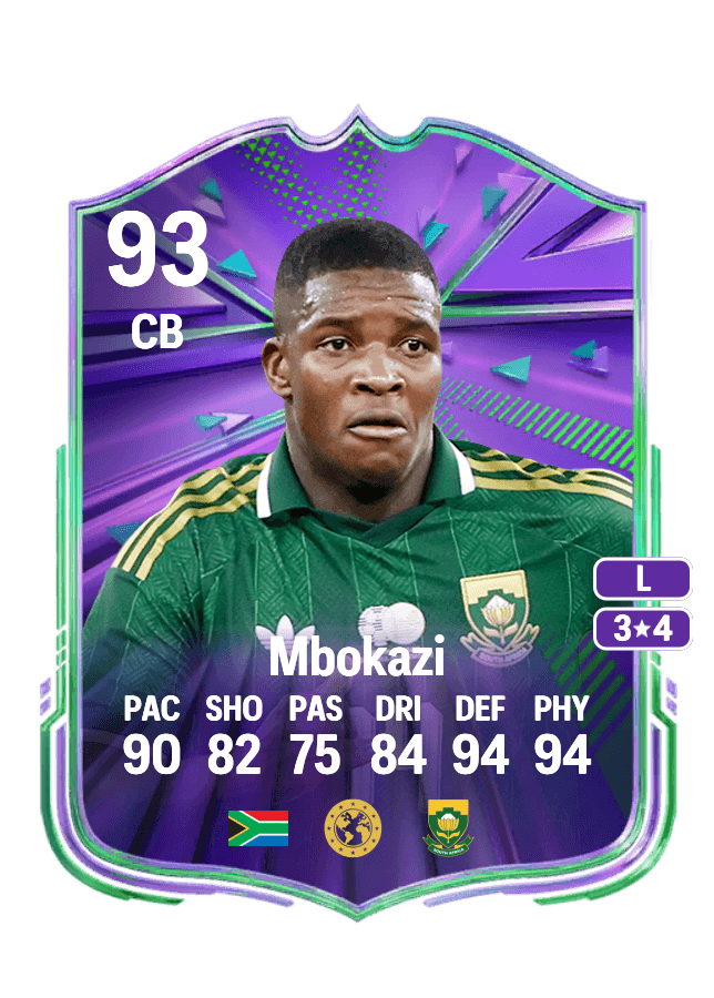 Mbekezeli Mbokazi card