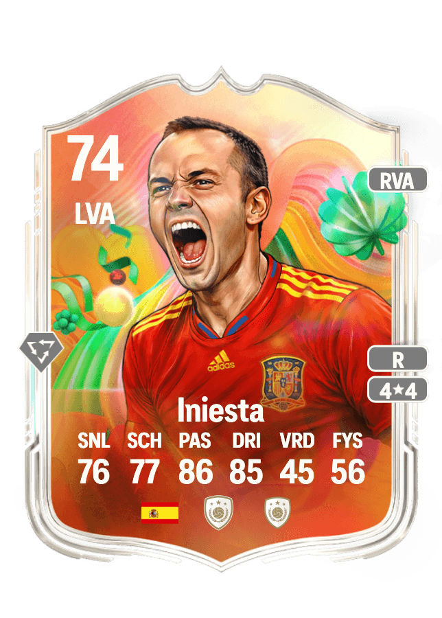 Iniesta card