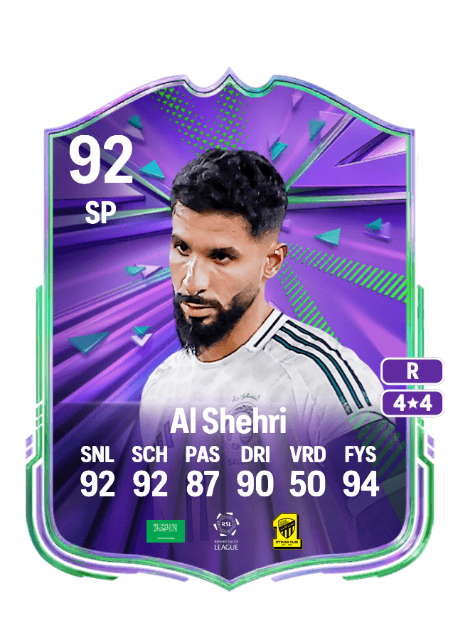 Saleh Al Shehri card
