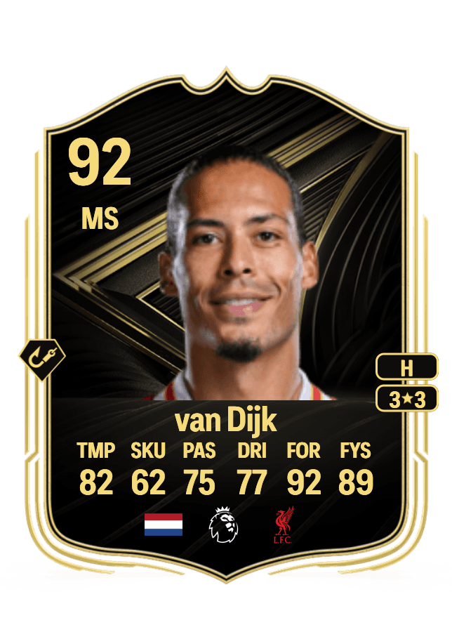 Virgil van Dijk card