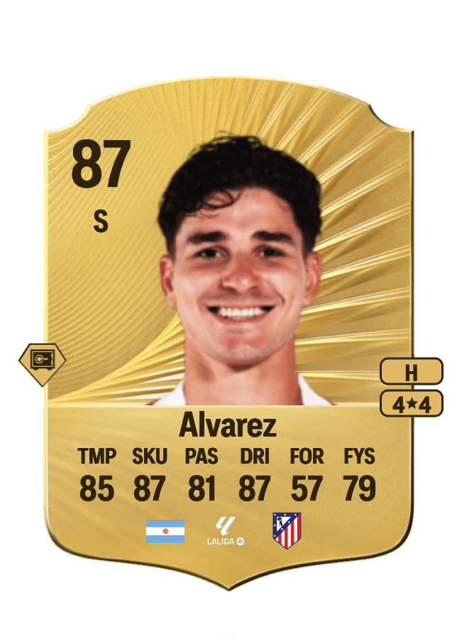 Julián Alvarez card