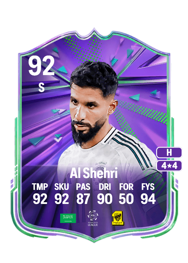 Saleh Al Shehri card