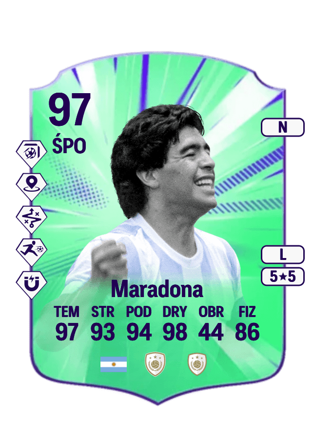 Diego Armando Maradona card