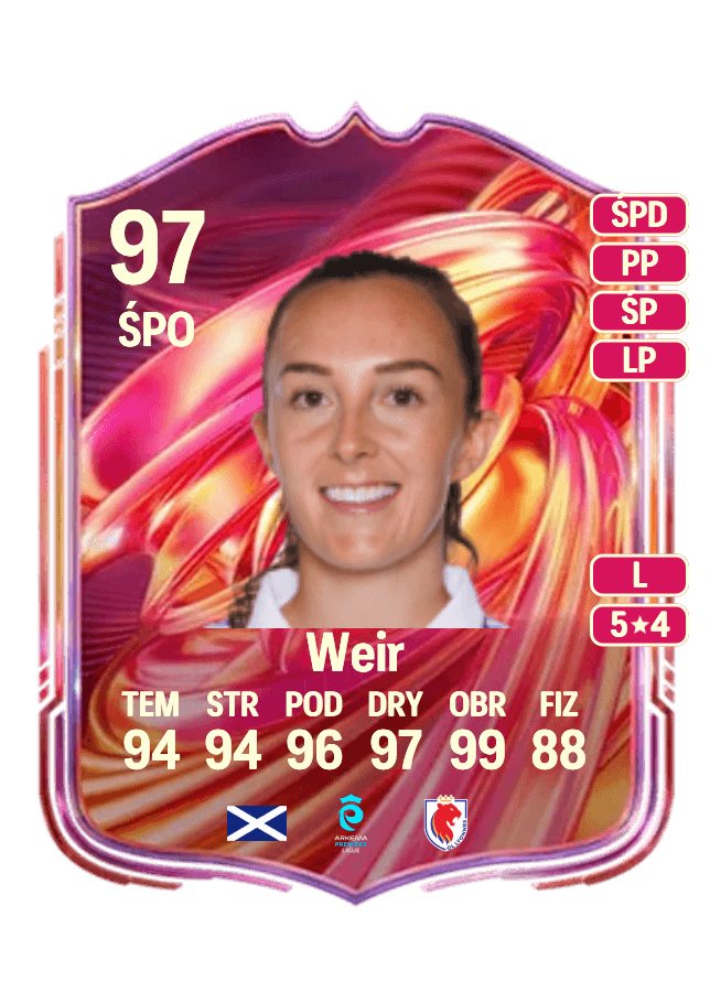 Caroline Weir card