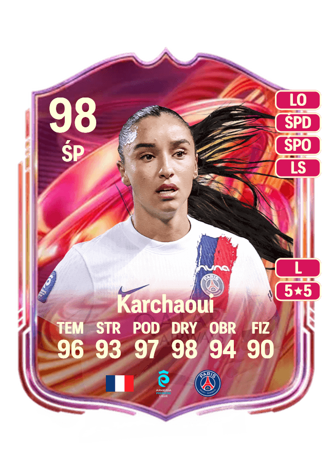 Sakina Karchaoui card