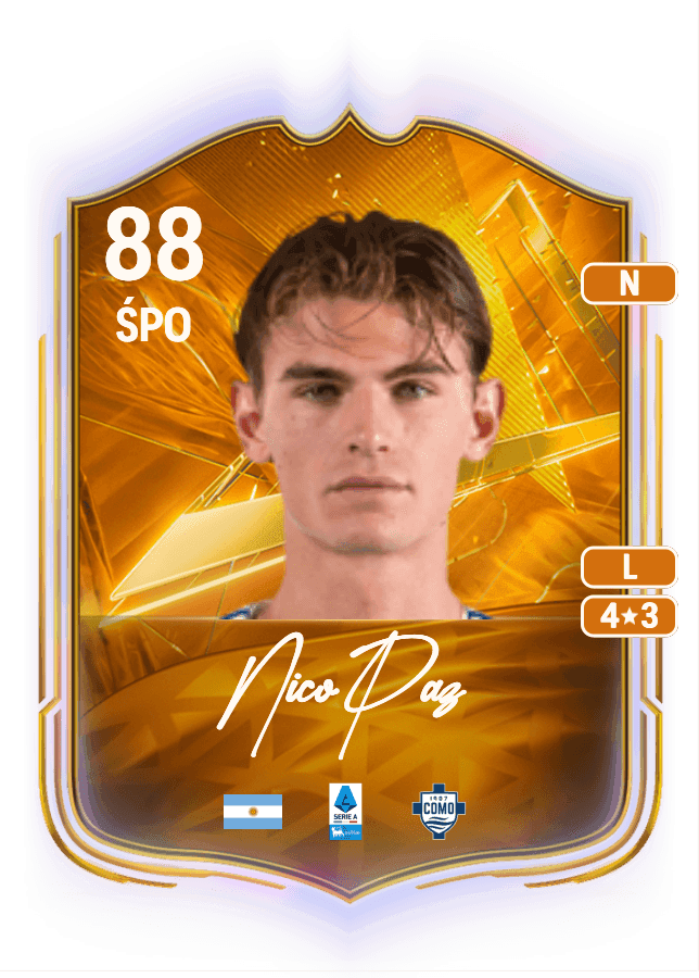 Nico Paz card