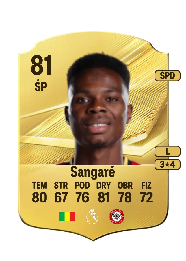 Mamadou Sangaré card