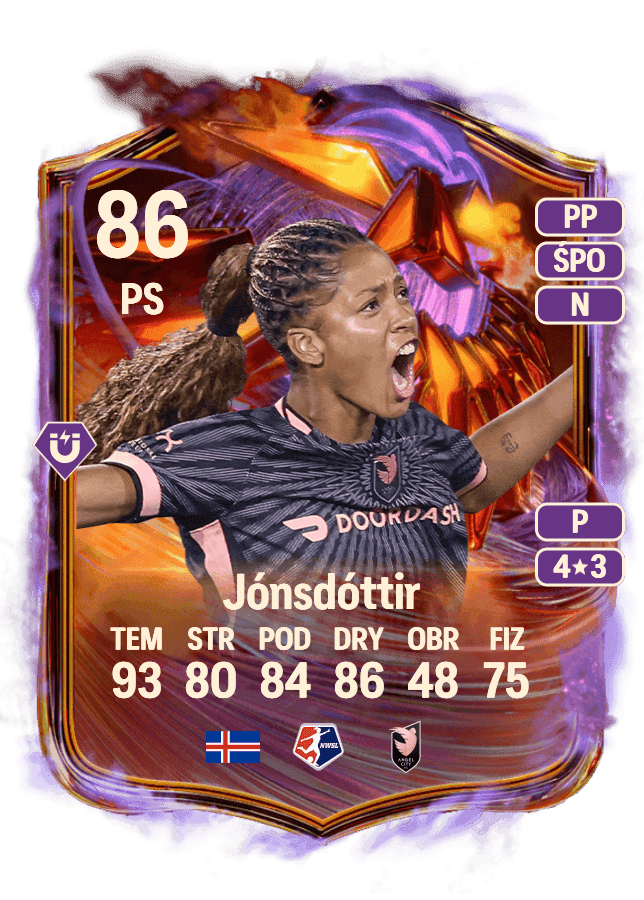 Sveindís Jane Jónsdóttir card