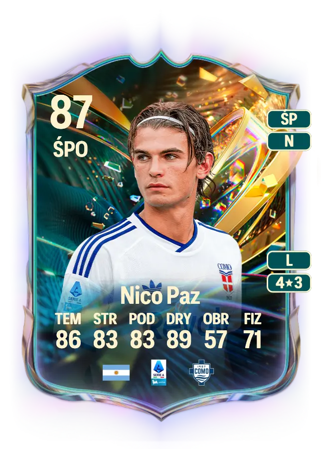 Nico Paz card