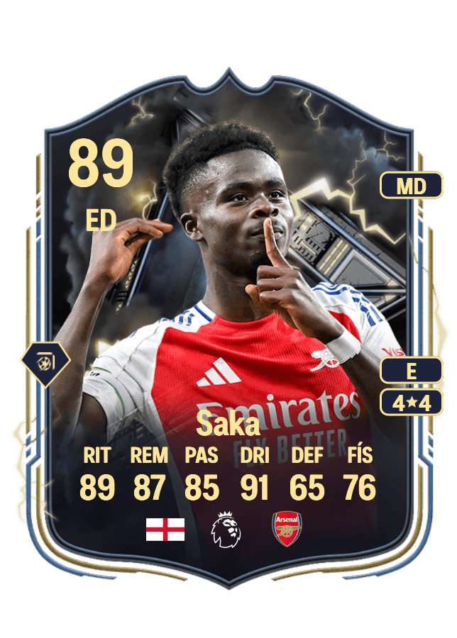 Bukayo Saka card