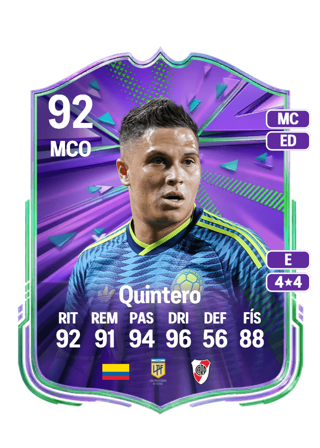 Juan Fernando Quintero card