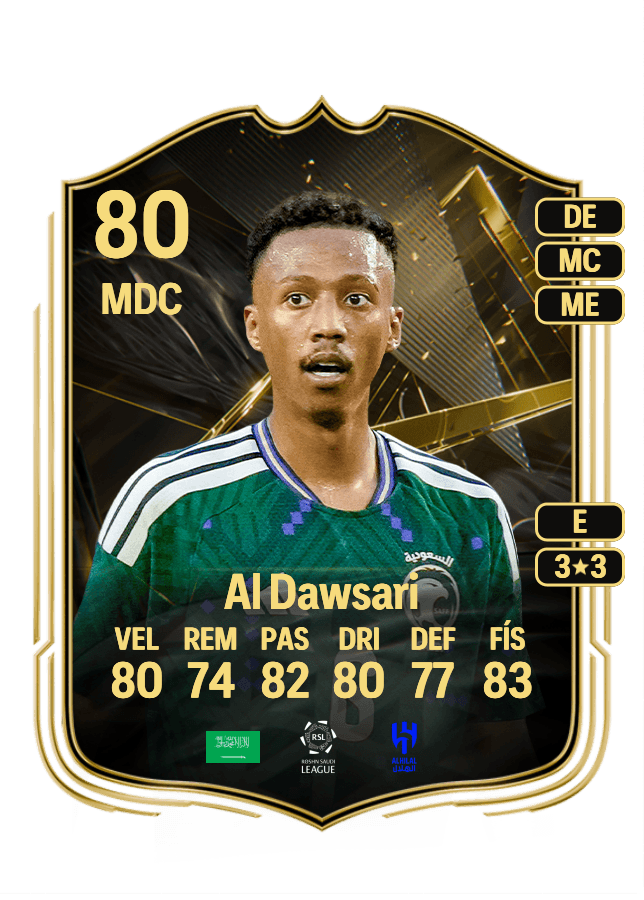 Nasser Al Dawsari card