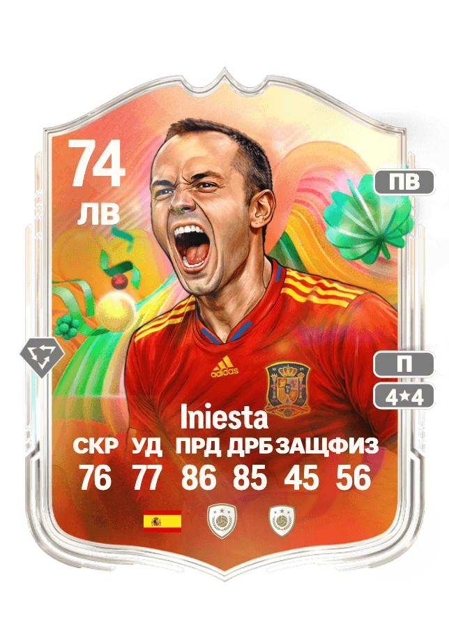 Iniesta card