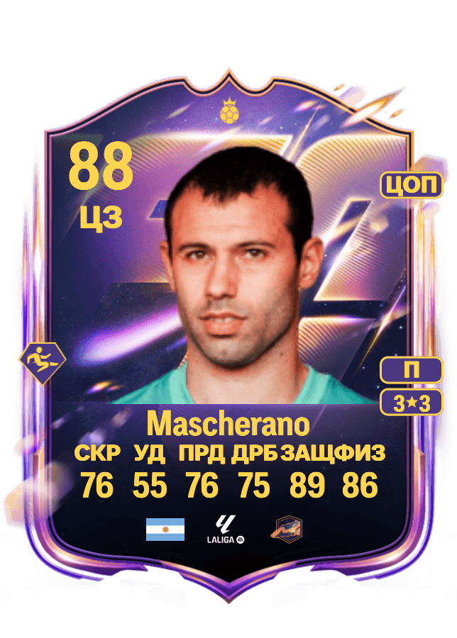 Javier Mascherano card