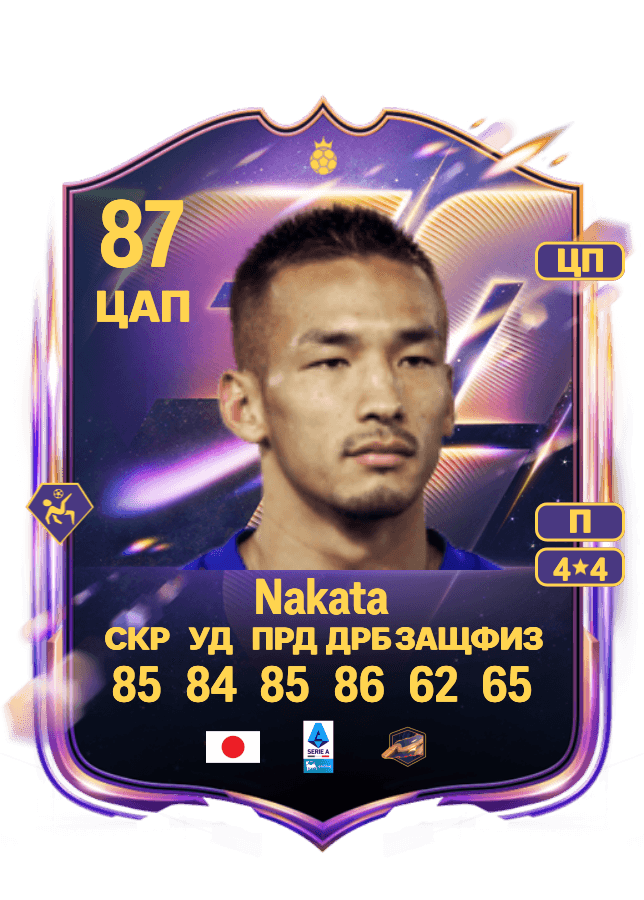Hidetoshi Nakata card
