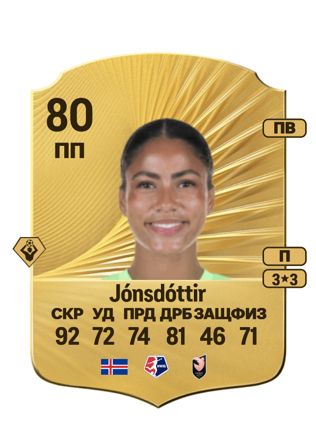 Sveindís Jane Jónsdóttir card
