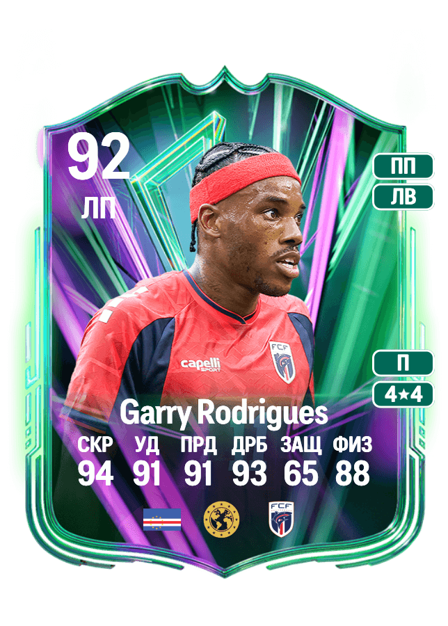 Garry Rodrigues card