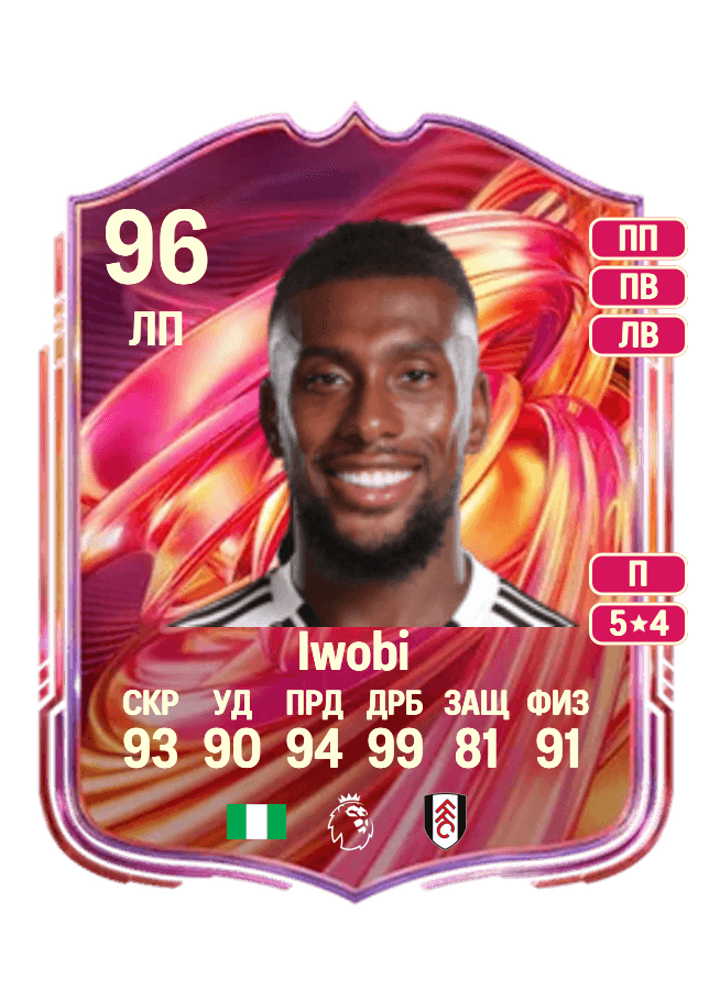 Alex Iwobi card