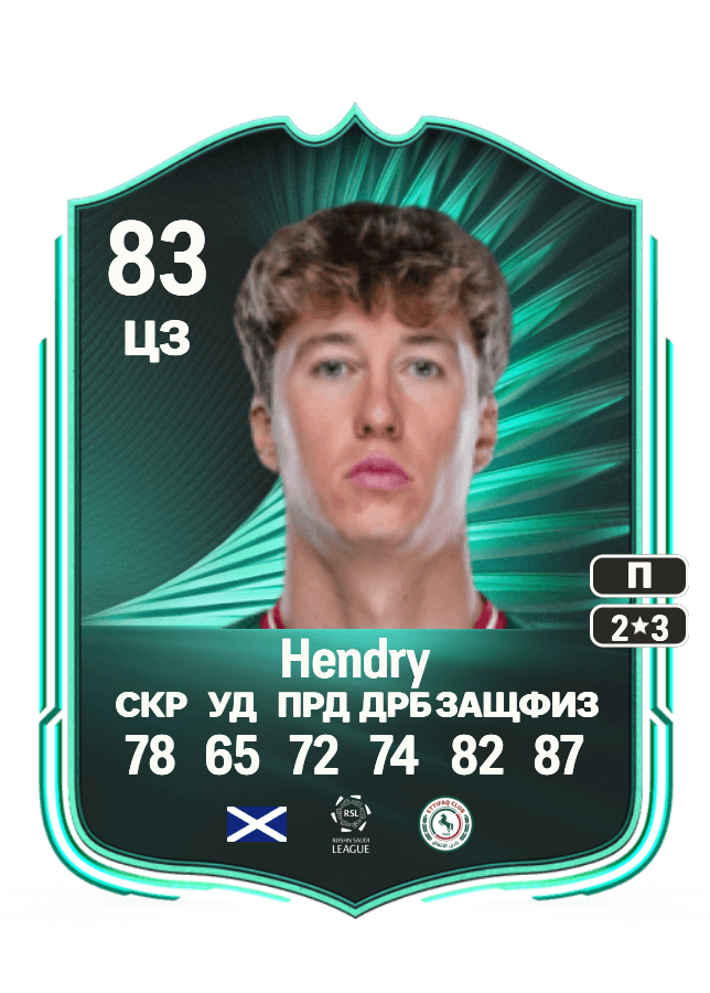 Jack Hendry card