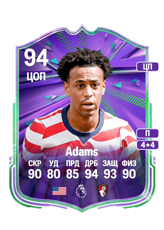 Tyler Adams card