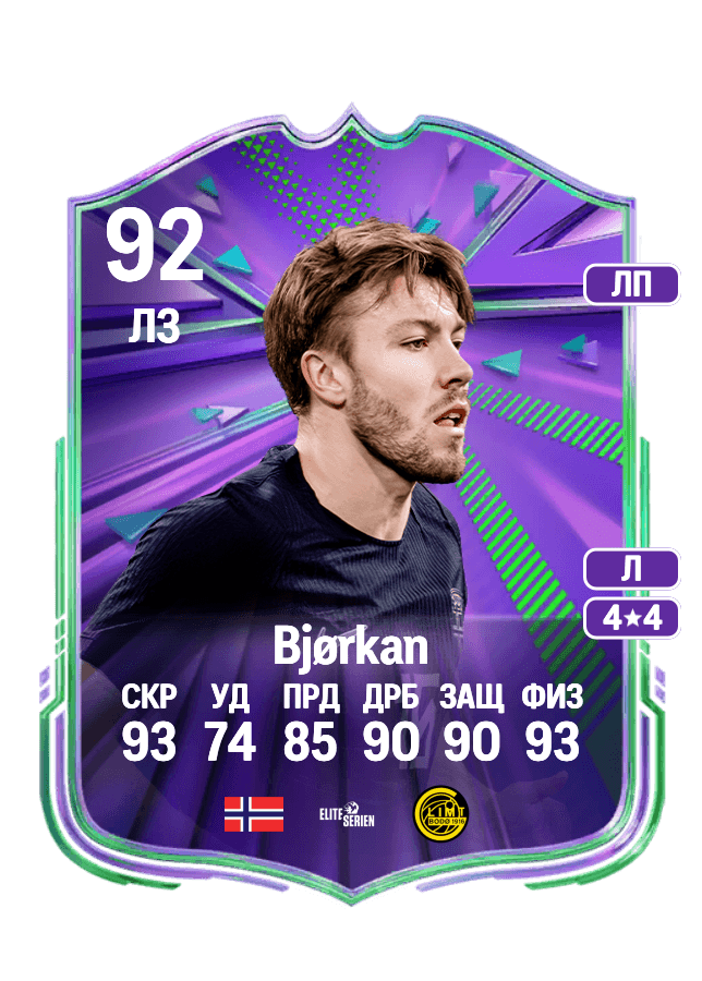 Fredrik Bjørkan card