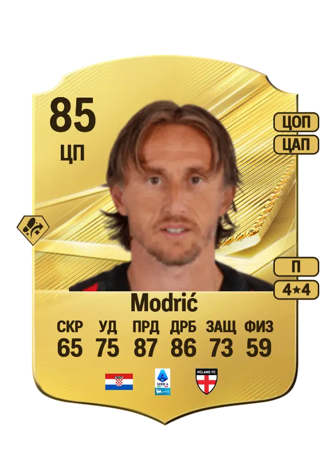Luka Modrić card