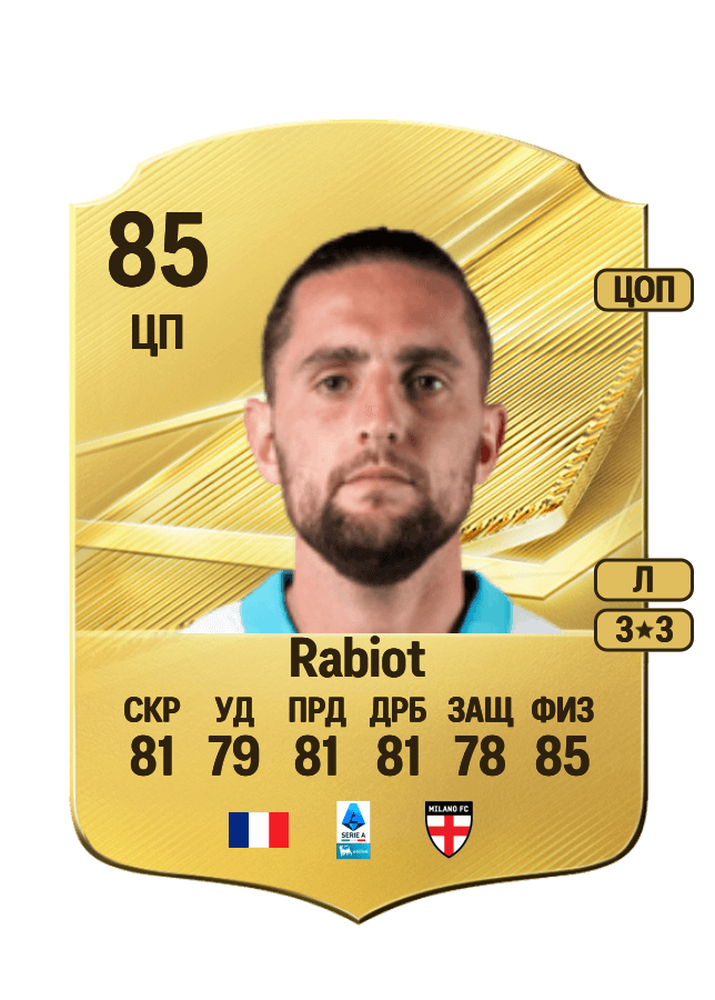 Adrien Rabiot card
