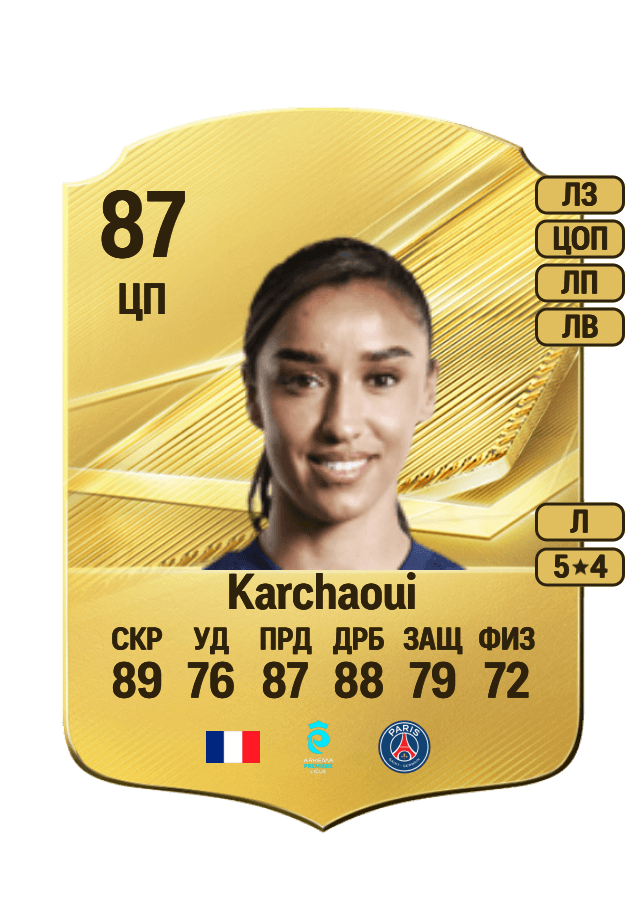 Sakina Karchaoui card