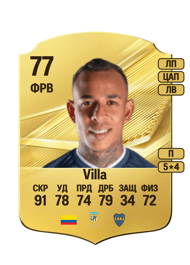 Sebastián Villa card