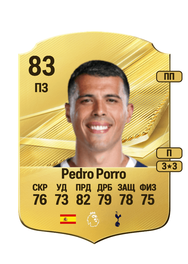 Pedro Porro card