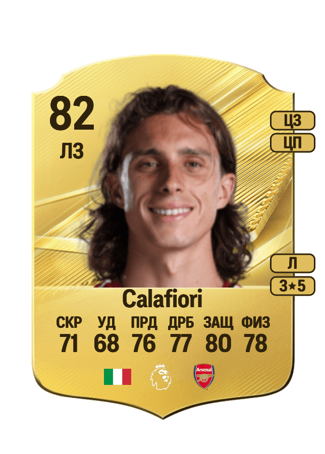 Riccardo Calafiori card