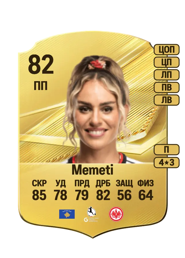 Erëleta Memeti card