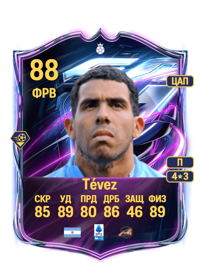 Carlos Tévez card