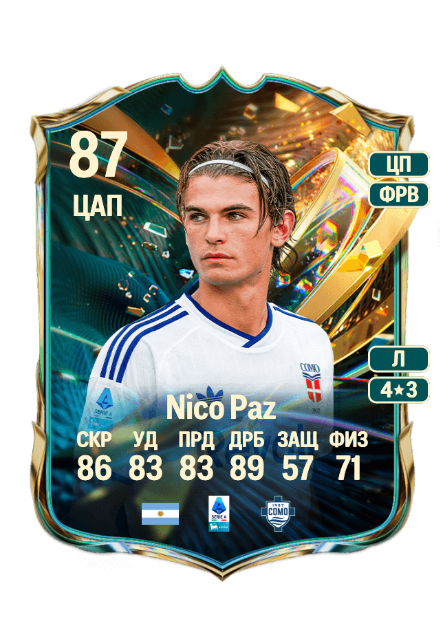 Nico Paz card