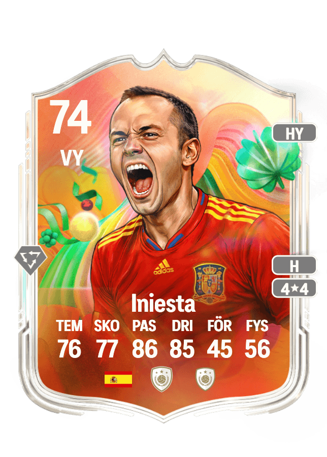 Iniesta card