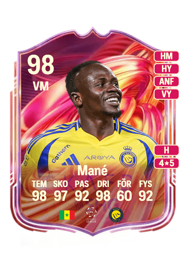 Sadio Mané card