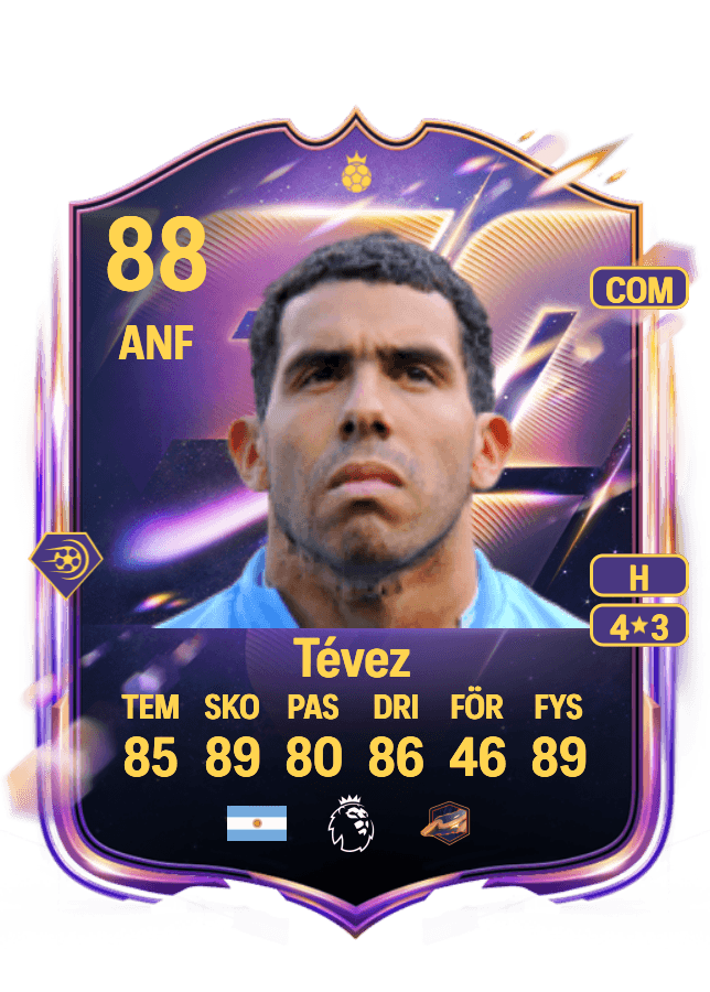 Carlos Tévez card